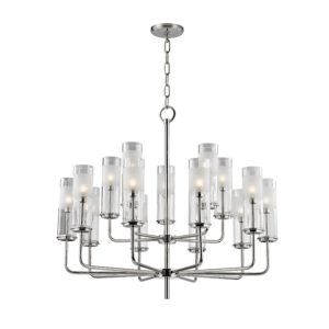 Hudson Valley Wentworth 15-Light Chandelier in Polished Nickel