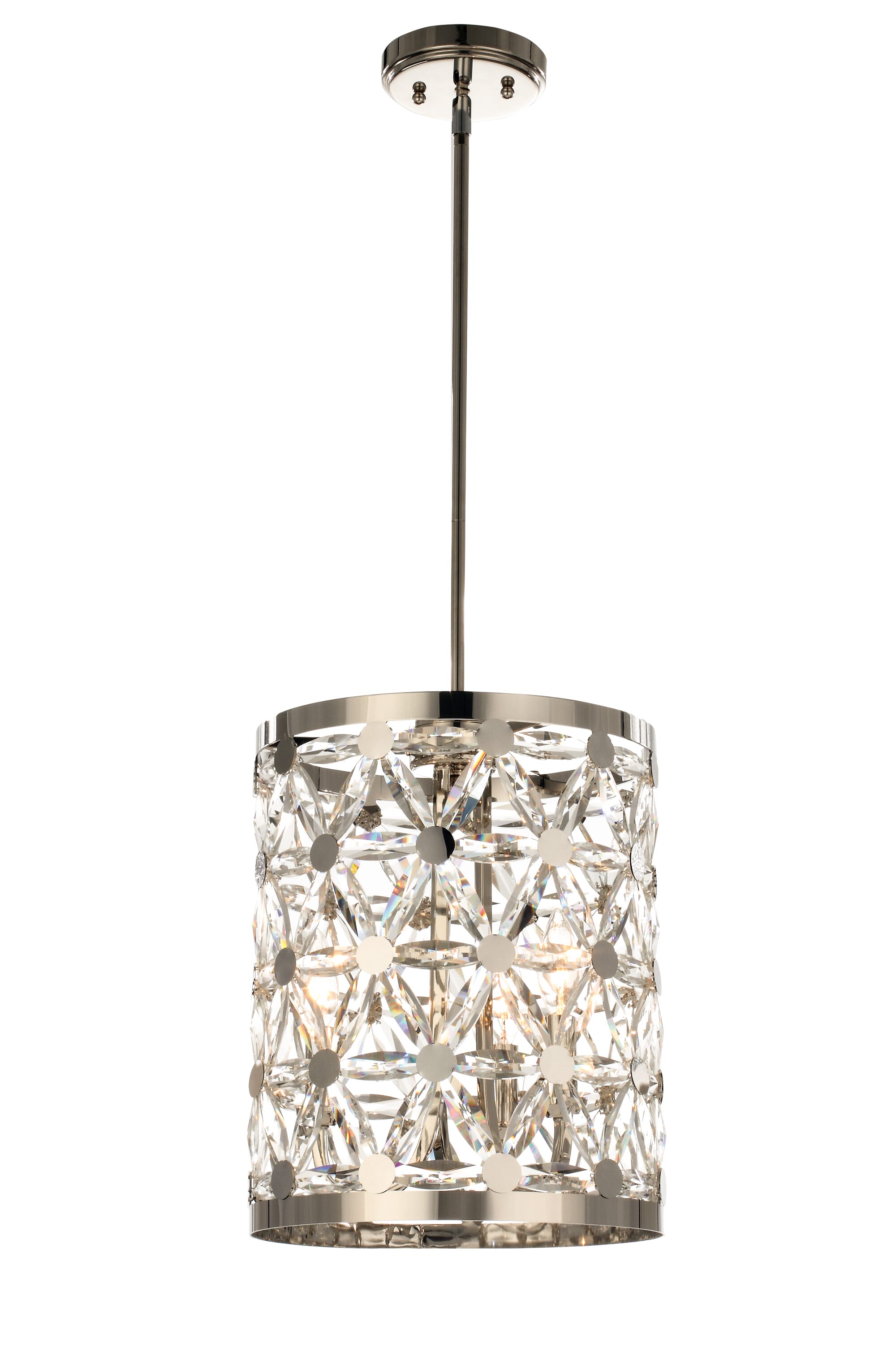 Maxim Lighting Cassiopeia 3-Light 3-Light Multi-Light Pendant in Polished Nickel