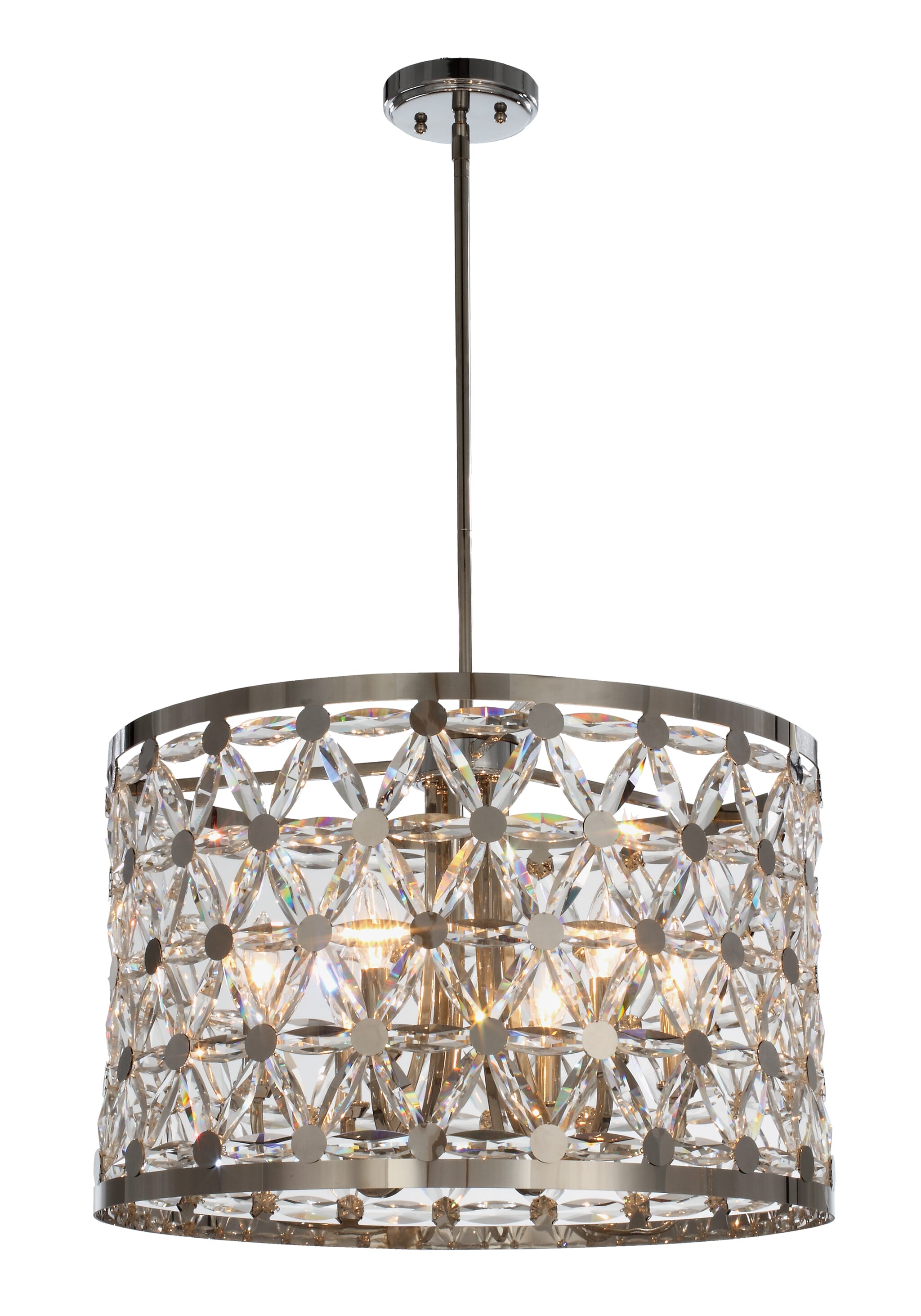 Maxim Lighting Cassiopeia 6-Light 6-Light Multi-Light Pendant in Polished Nickel