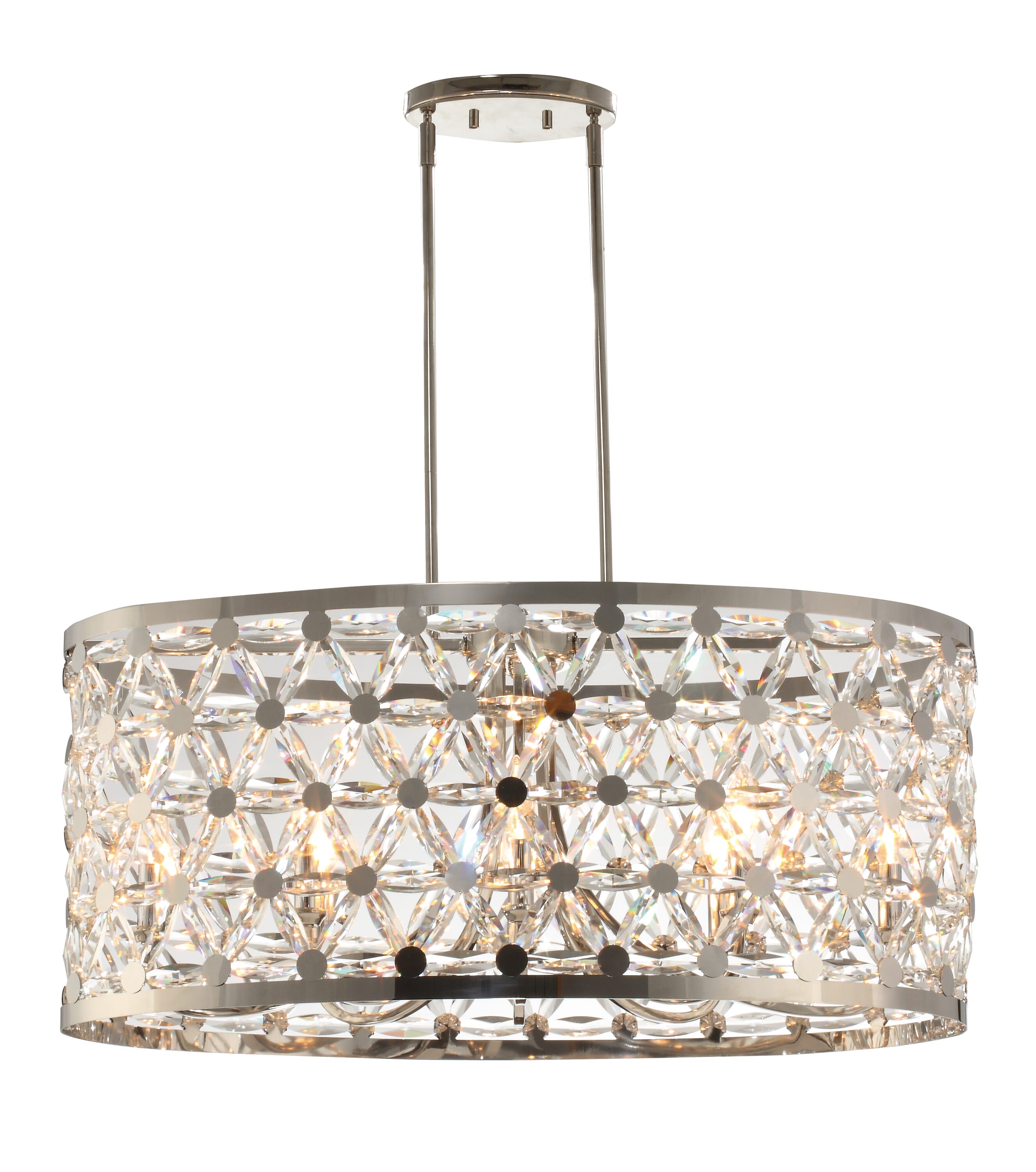 Maxim Lighting Cassiopeia 8-Light 8-Light Multi-Light Pendant in Polished Nickel