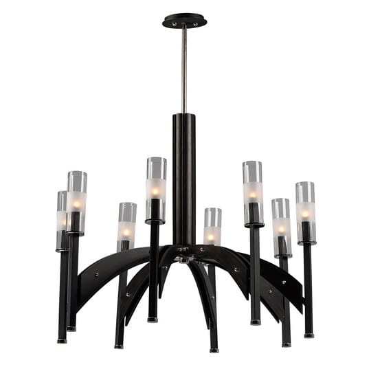 Maxim Lighting Merge 8-Light 8-Light Chandelier in Black / Wenge