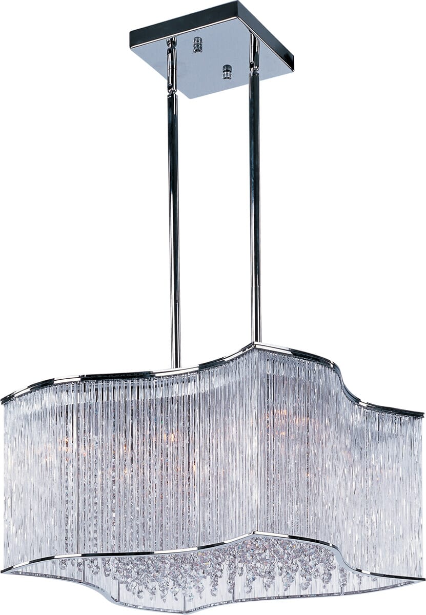 Maxim Lighting Swizzle 20-Lt Ceiling Pendant, Chrome