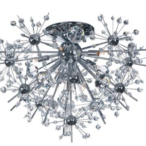 Maxim Lighting Starfire 8-Lt Flush Mount in Polished Chrome