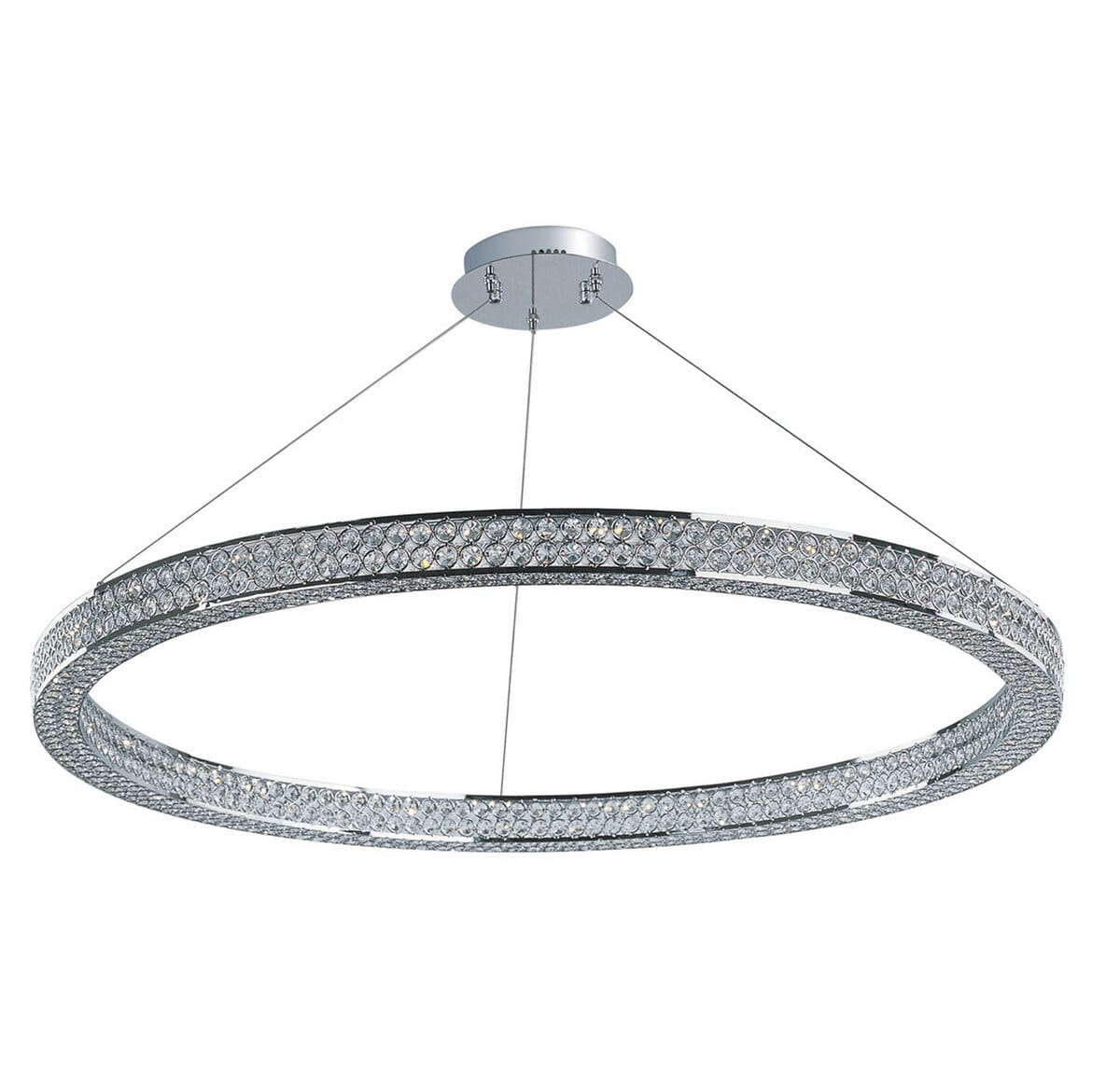 Maxim Eternity LED Crystal Pendant Light in Polished Chrome