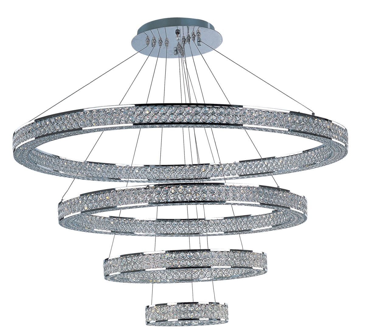 Maxim Lighting Eternity 39.75" LED Entry Foyer Pendant in Polished Chrome