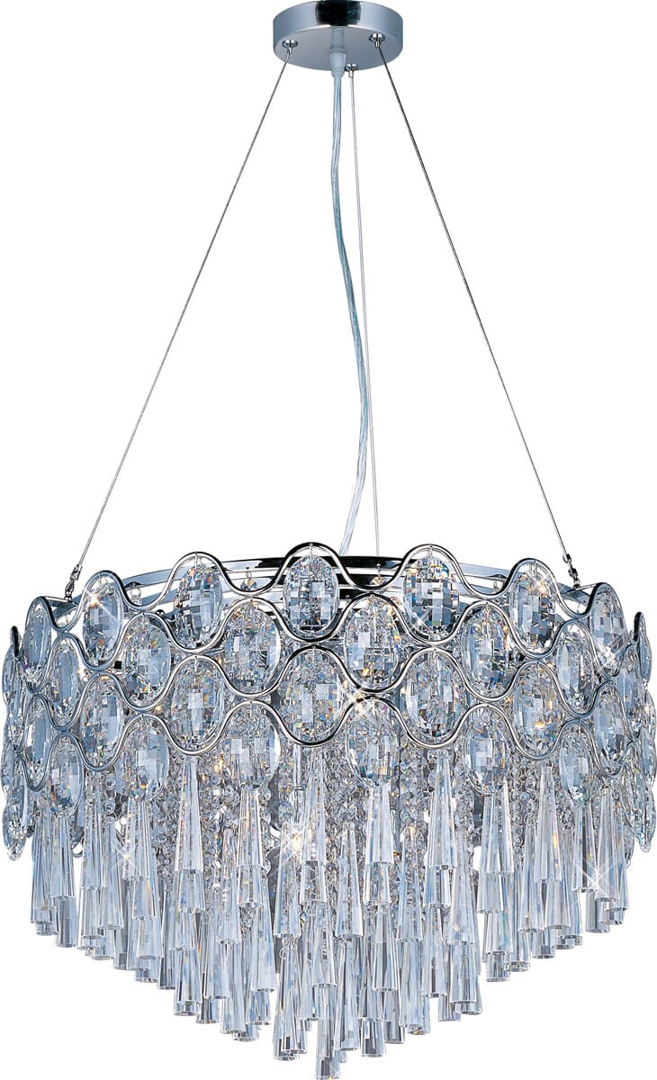 Maxim Lighting Jewel 20-Lt Ceiling Pendant, Polished Chrome