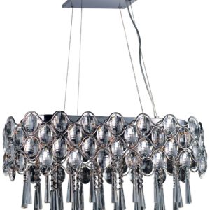 Maxim Lighting Jewel 19-Lt Island Pendant, Polished Chrome