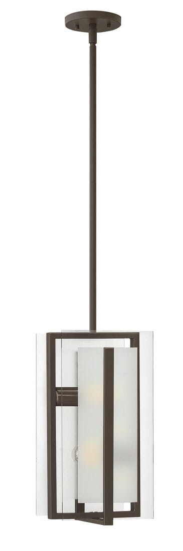 Hinkley Latitude 2-Light Stem Hung Pendant in Oil Rubbed Bronze