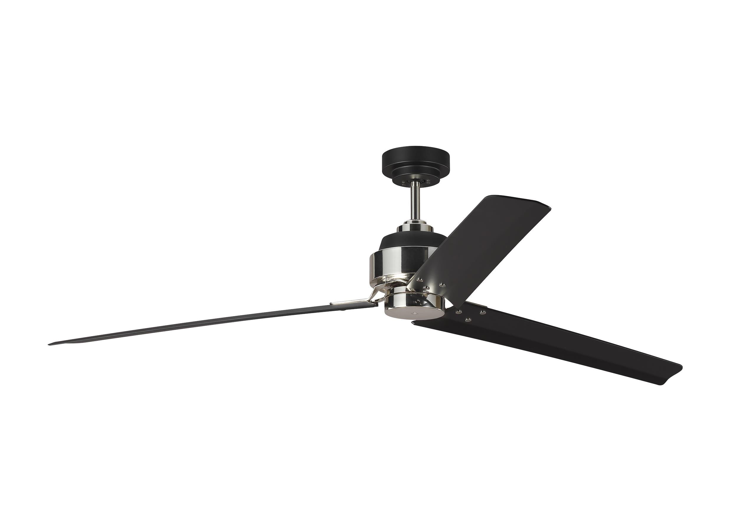 Monte Carlo Arcade 68" Indoor Ceiling Fan in Midnight Black