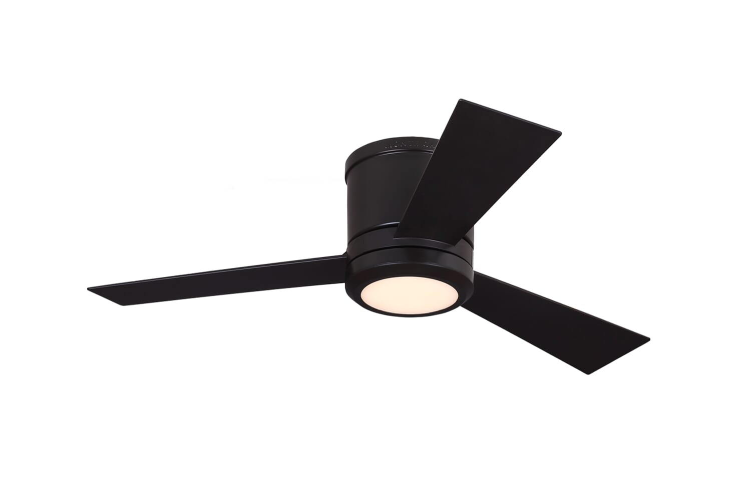 Monte Carlo Clarity II 42" LED Flush Mount Ceiling Fan in Oil Rubbed Bronze