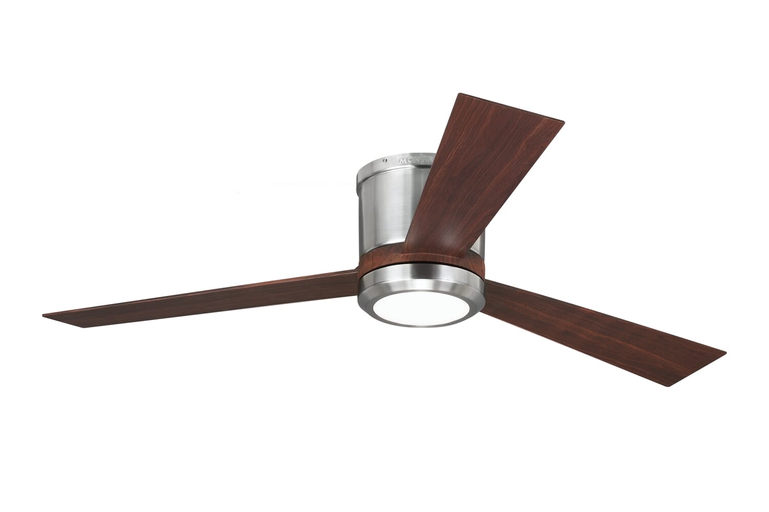 Monte Carlo Clarity 52" Ceiling Fan in Brushed Steel