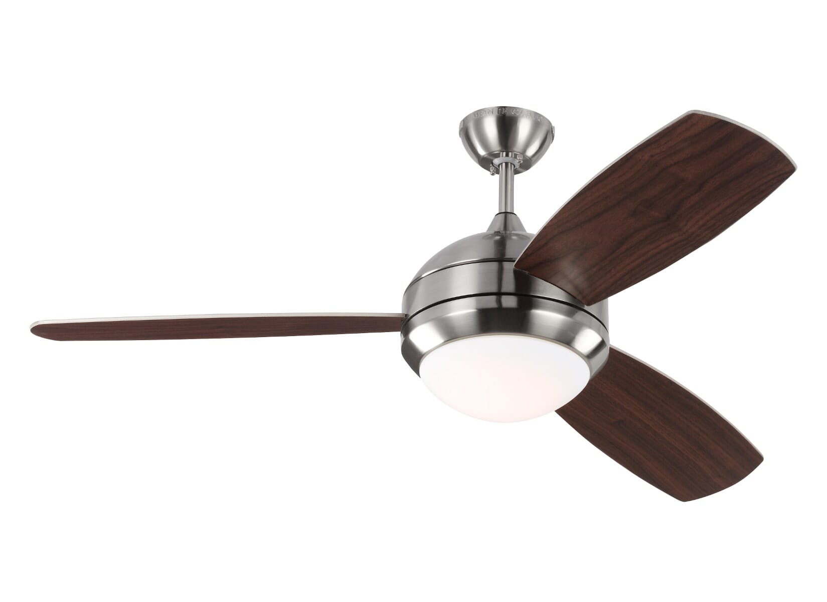 Monte Carlo Discus Trio 52" Ceiling Fan in Brushed Steel