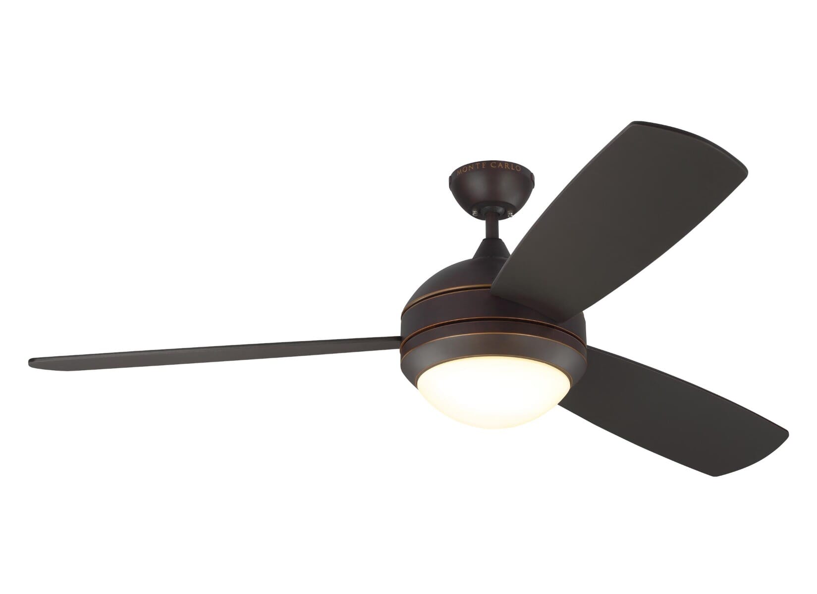 Monte Carlo Discus Trio Max 58" Ceiling Fan in Roman Bronze