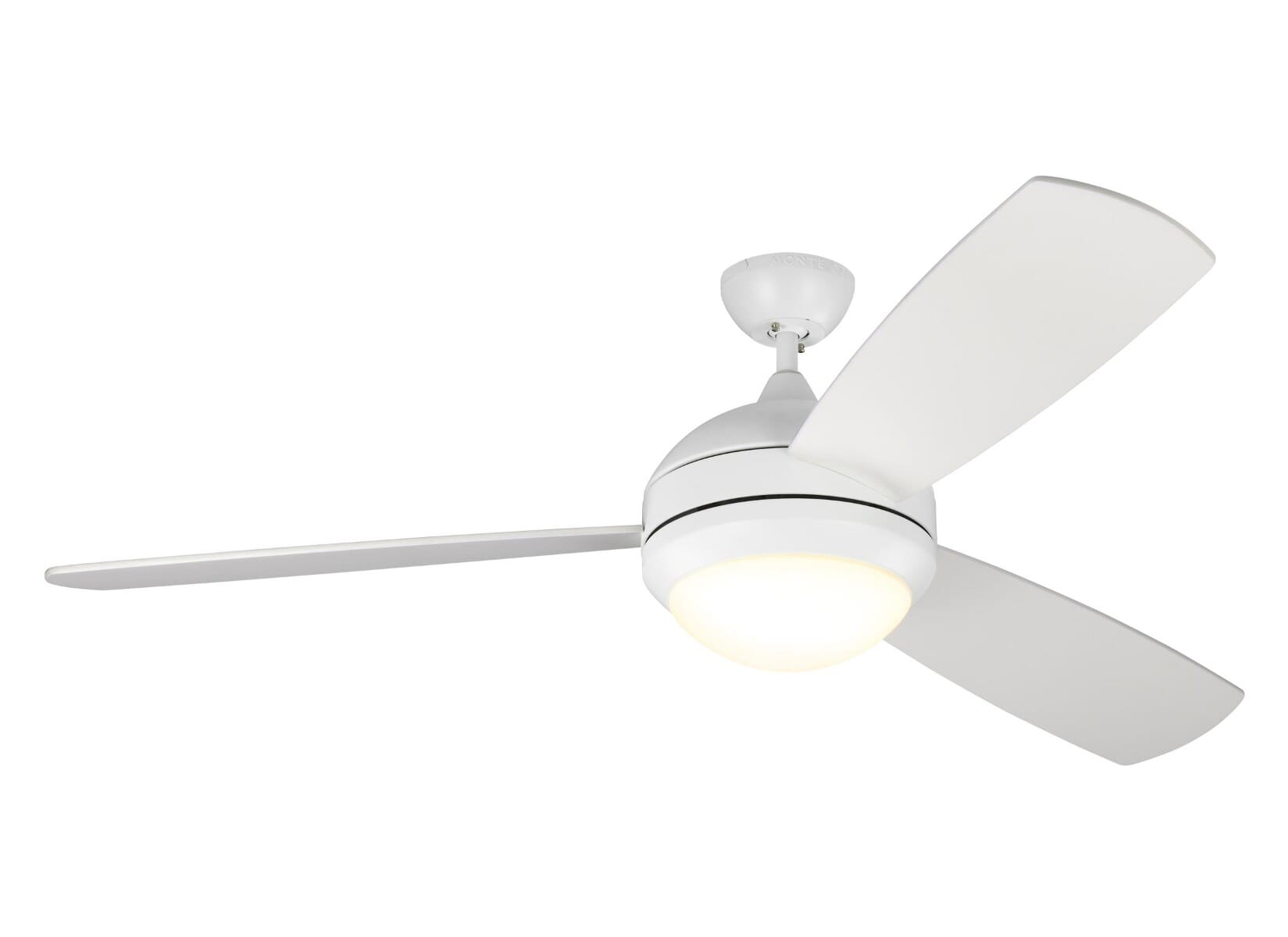 Monte Carlo Discus Trio Max 58" Ceiling Fan in Matte White