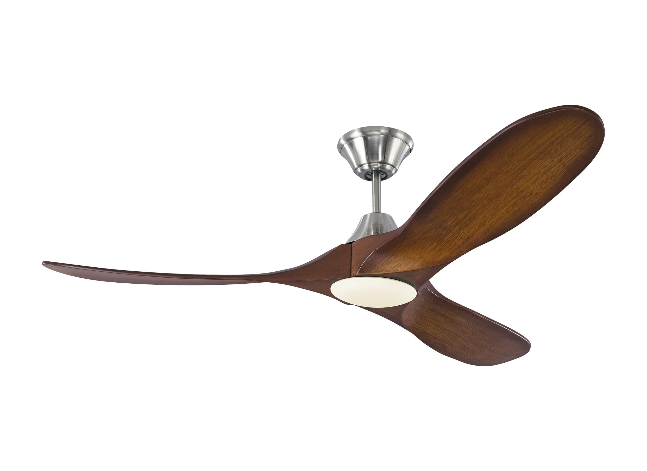 Monte Carlo Maverick II LED 52" Indoor Ceiling Fan in Brushed Steel