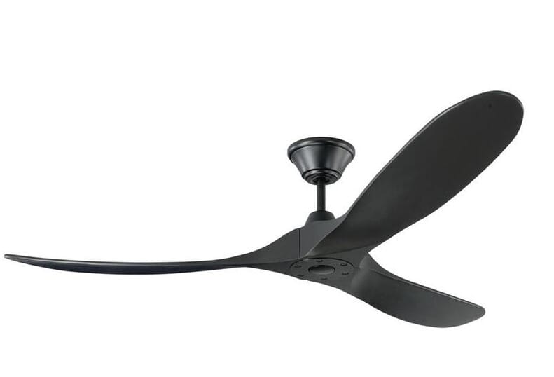 Monte Carlo Maverick Indoor/Outdoor 60" Ceiling Fan in Matte Black with Black Blades