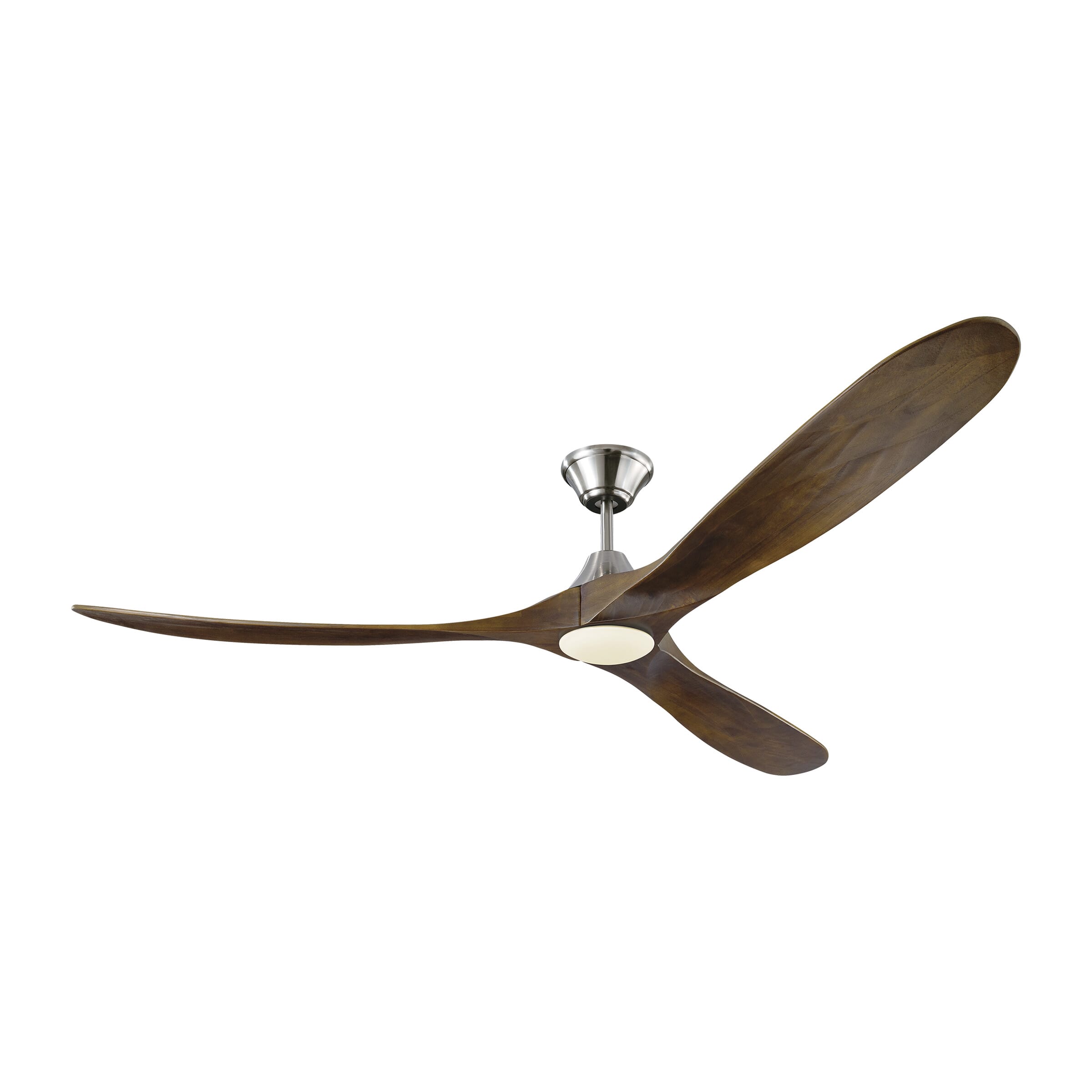 Monte Carlo Maverick Max LED 70" Indoor Ceiling Fan in Brushed Steel