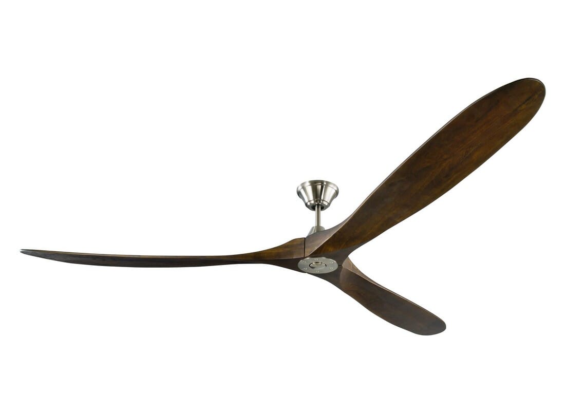 Monte Carlo Maverick 88" Super Max Ceiling Fan in Brushed Steel