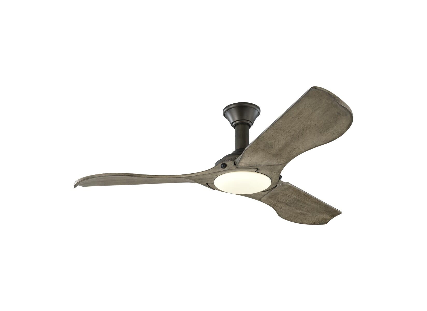 Monte Carlo Minimalist 56" Ceiling Fan in Aged Pewter