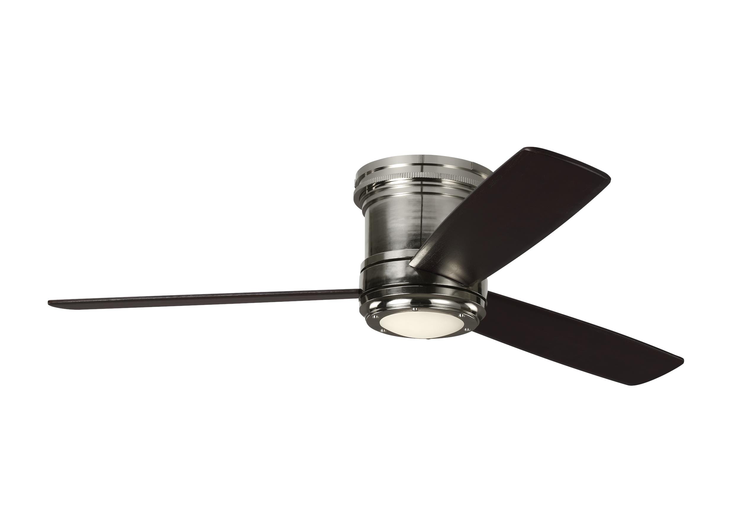 Monte Carlo Aerotour 56" Indoor Flush Mount Ceiling Fan in Polished Nickel