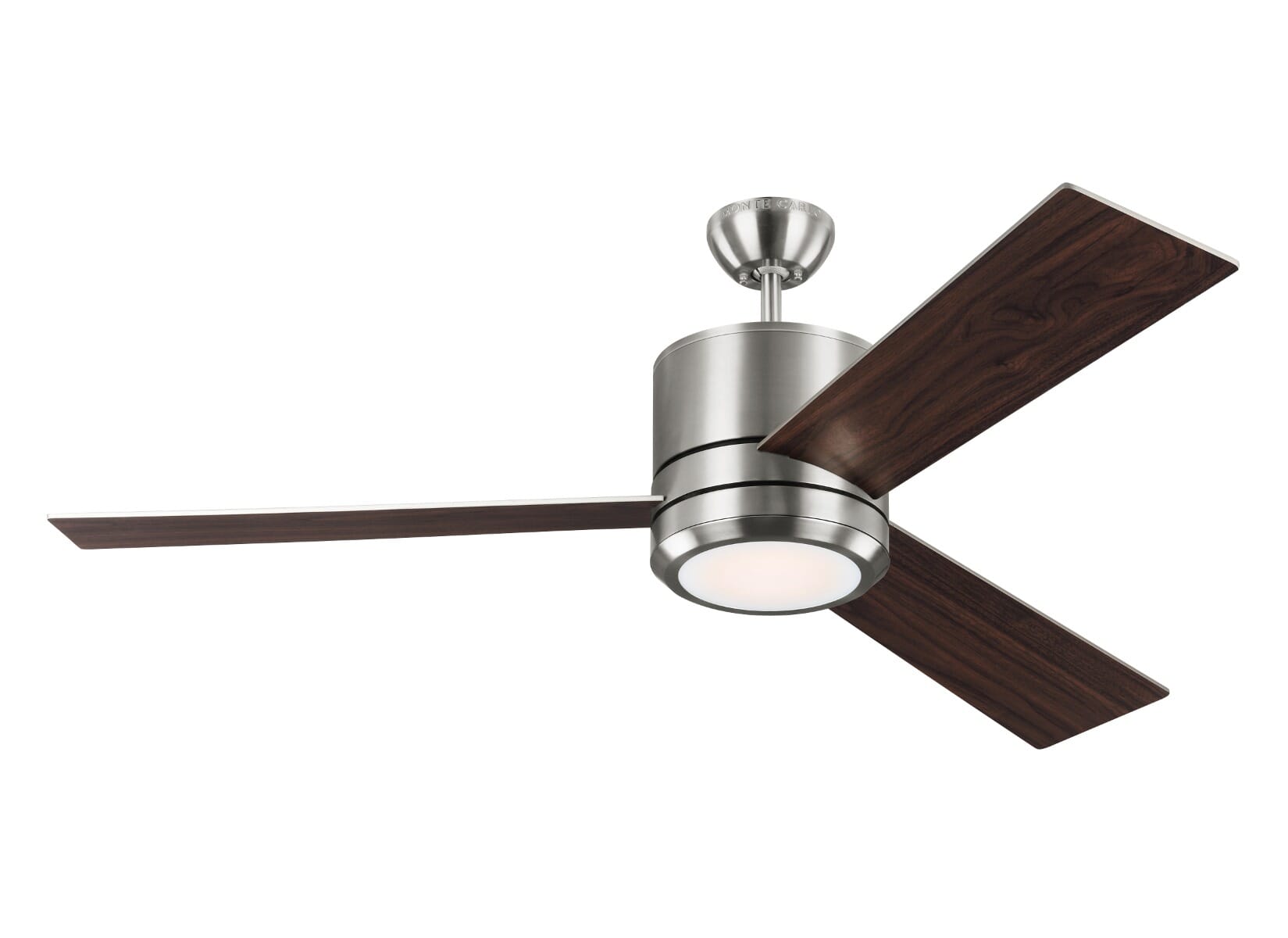 Monte Carlo Vision Max 56" Ceiling Fan in Brushed Steel