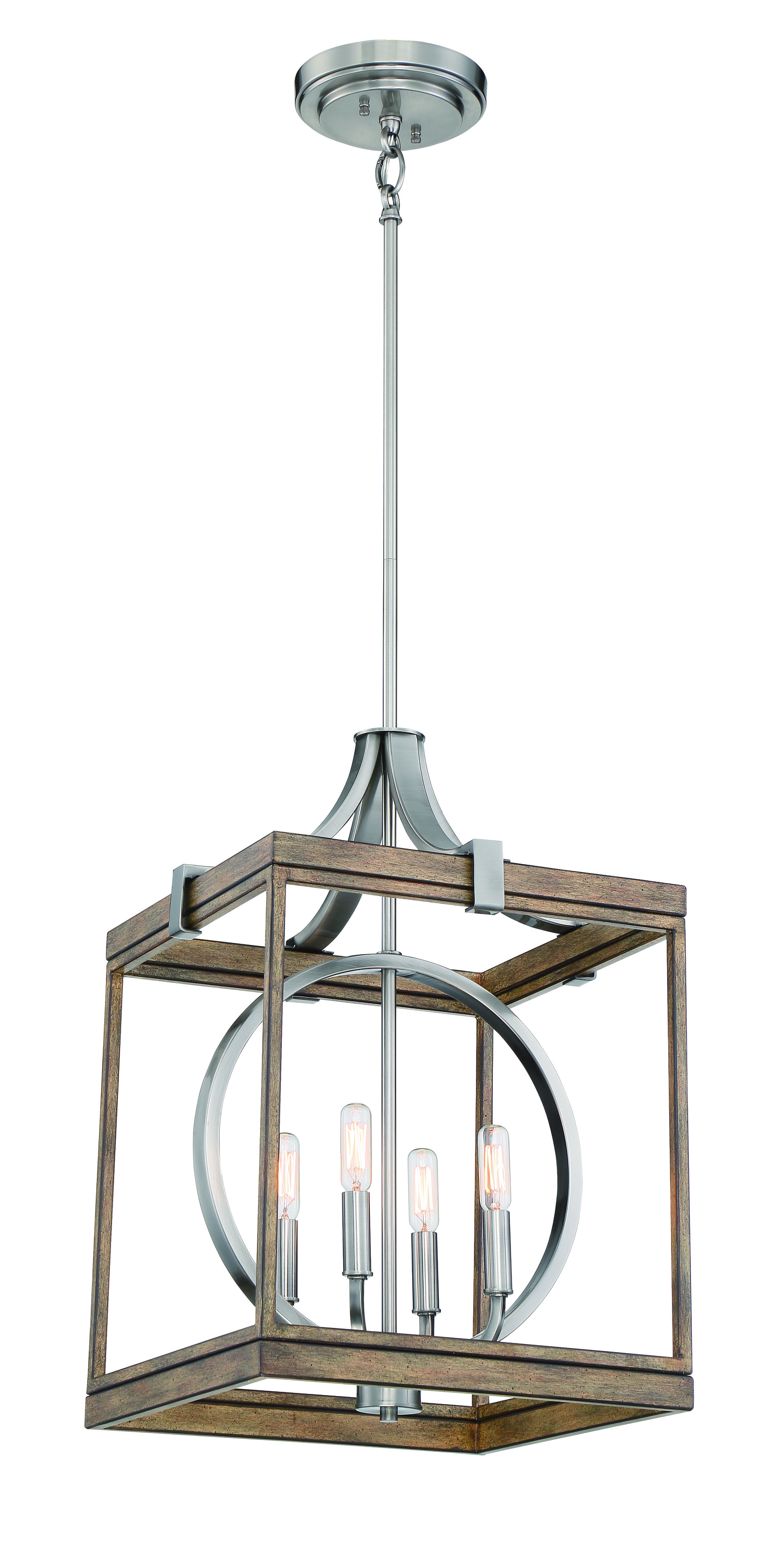 Minka Lavery Country Estates Pendant Light in Sun Faded Wood