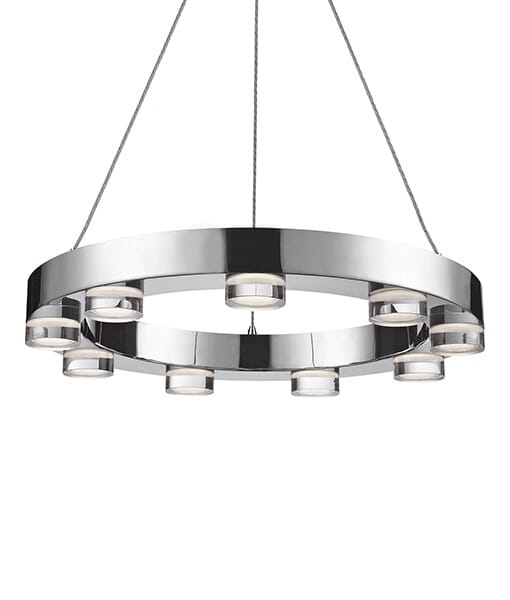 Kuzco Belle 9-Light Pendant Light in Chrome