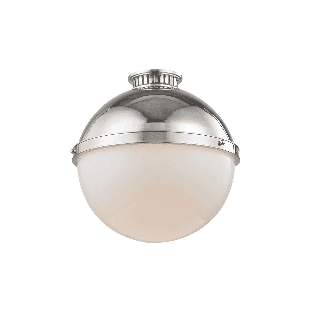 Hudson Valley Latham Ceiling Light in Polished Nickel