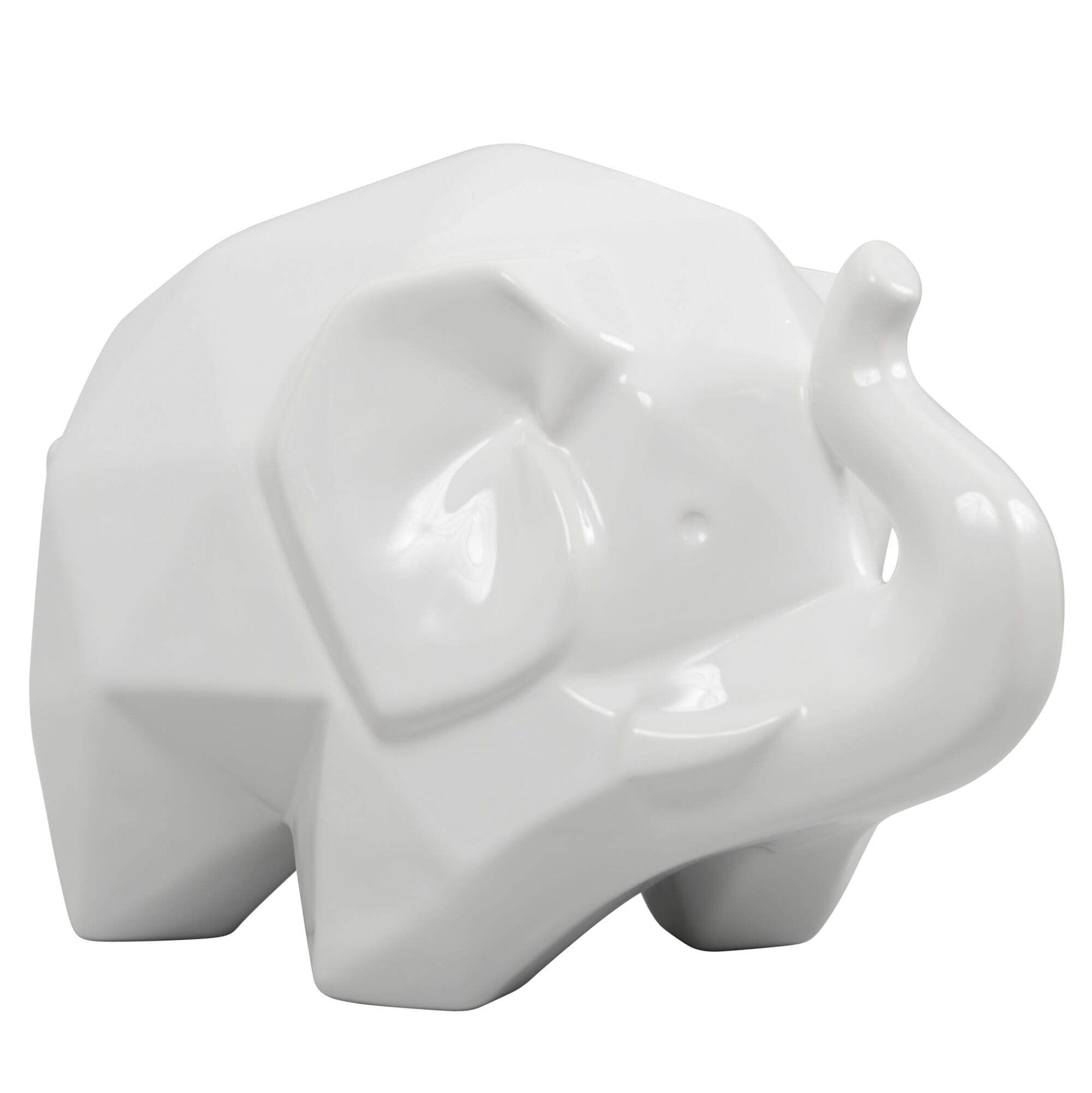 Varaluz Origami Zoo Elephant Statue in White