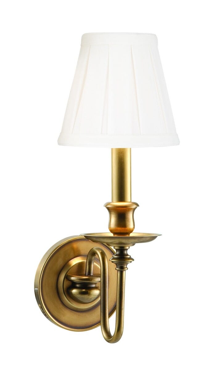 Hudson Valley Menlo Park Wall Sconce in Aged Brass