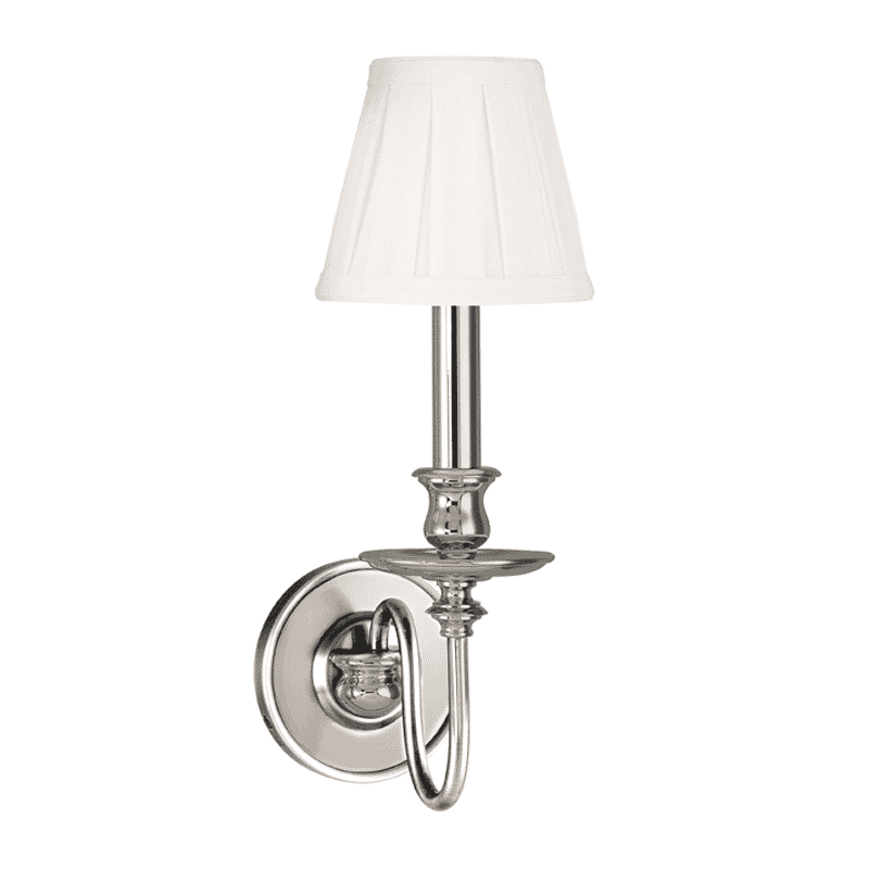 Hudson Valley Menlo Park 13" Wall Sconce in Polished Nickel