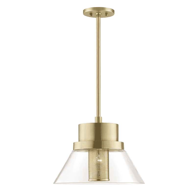 Hudson Valley Paoli 13" Pendant Light in Aged Brass