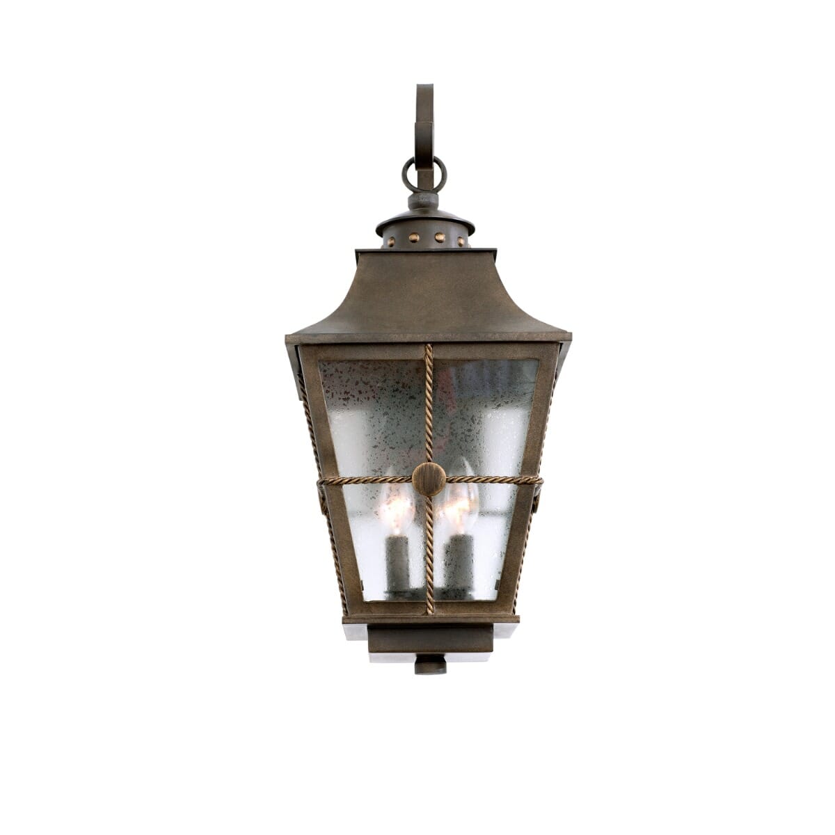 Kalco Belle Grove 4-Light 25" Outdoor Wall Light in Aged Bronze