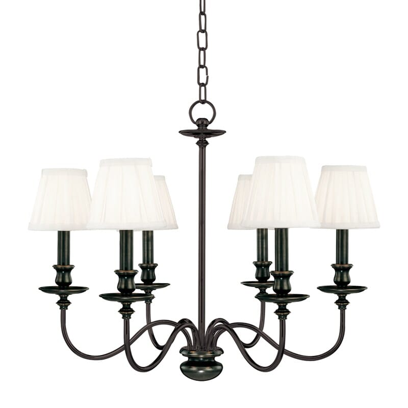 Hudson Valley Menlo Park 6-Light Chandelier in Old Bronze