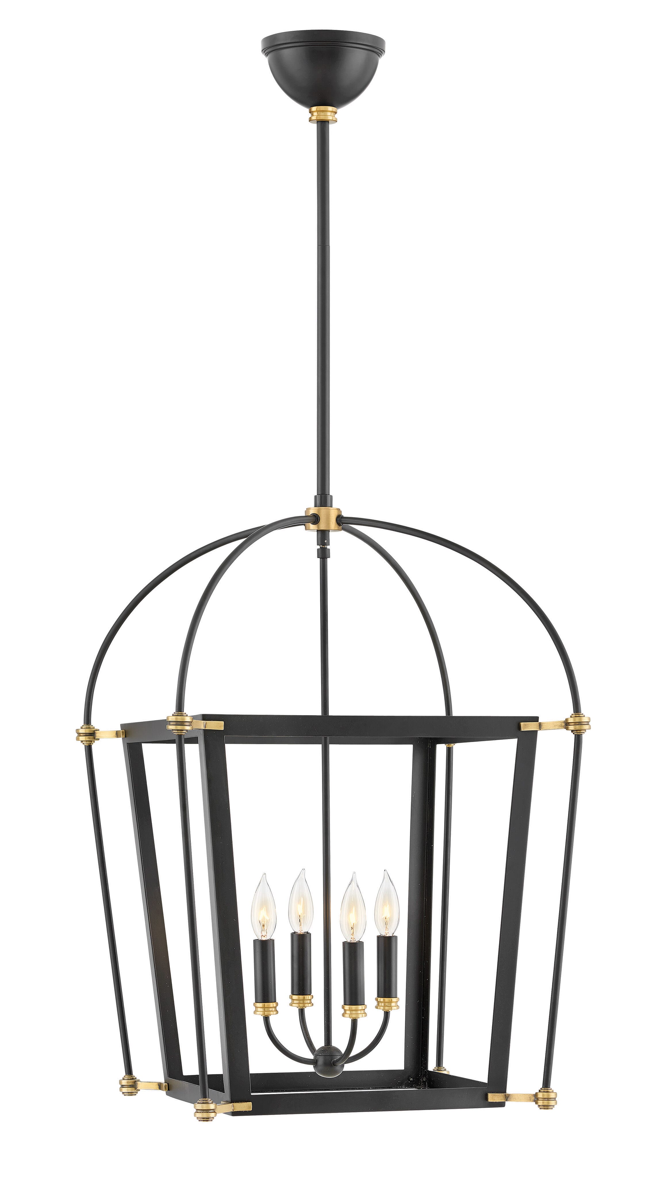 Hinkley Selby 4-Light Pendant in Black