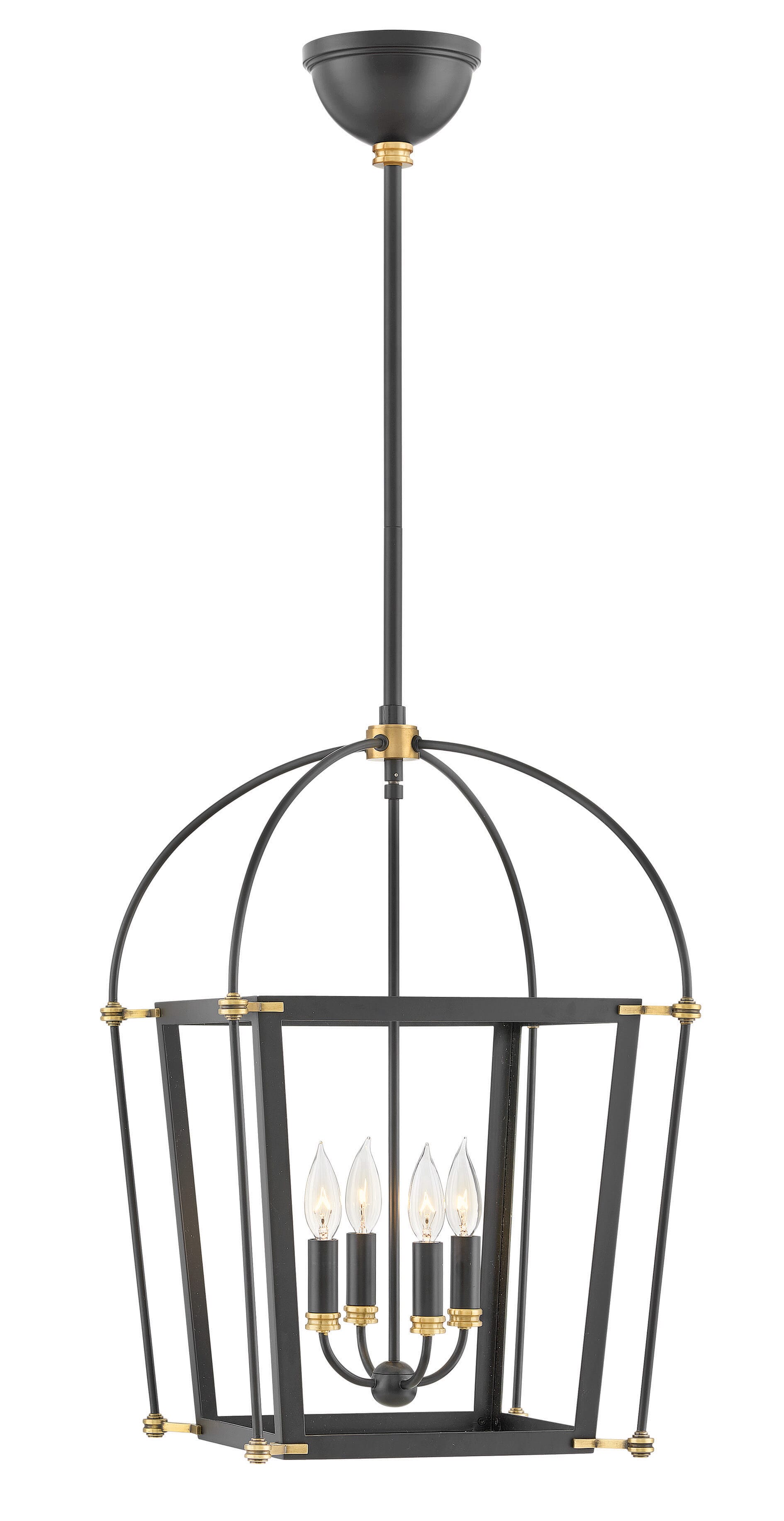 Hinkley Selby 4-Light Pendant in Black