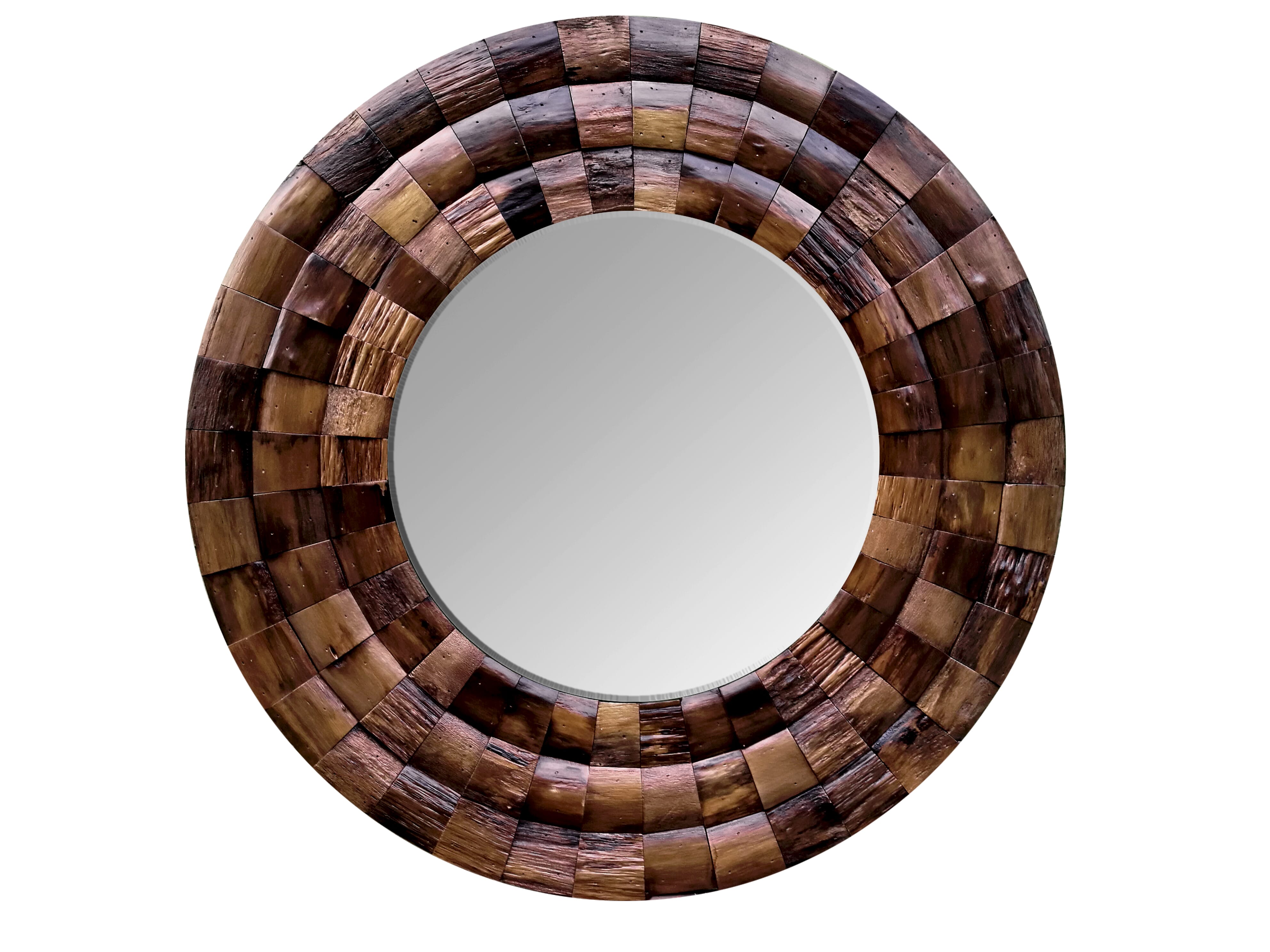 Varaluz Casa 36" x 36" Mirror in Reclaimed Wood