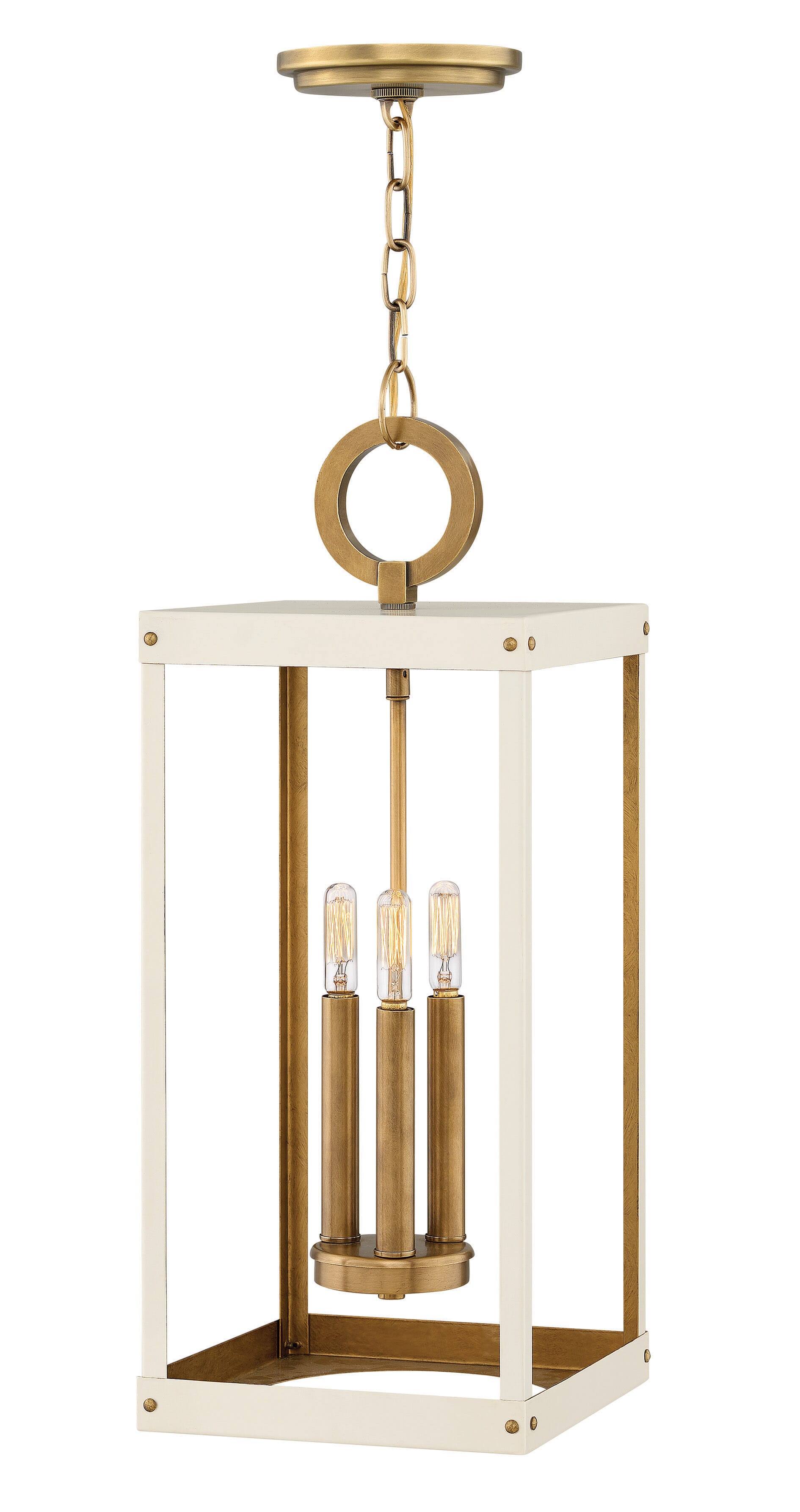 Hinkley Porter by Lisa McDennon 3-Light Pendant in Heritage Brass with Warm White