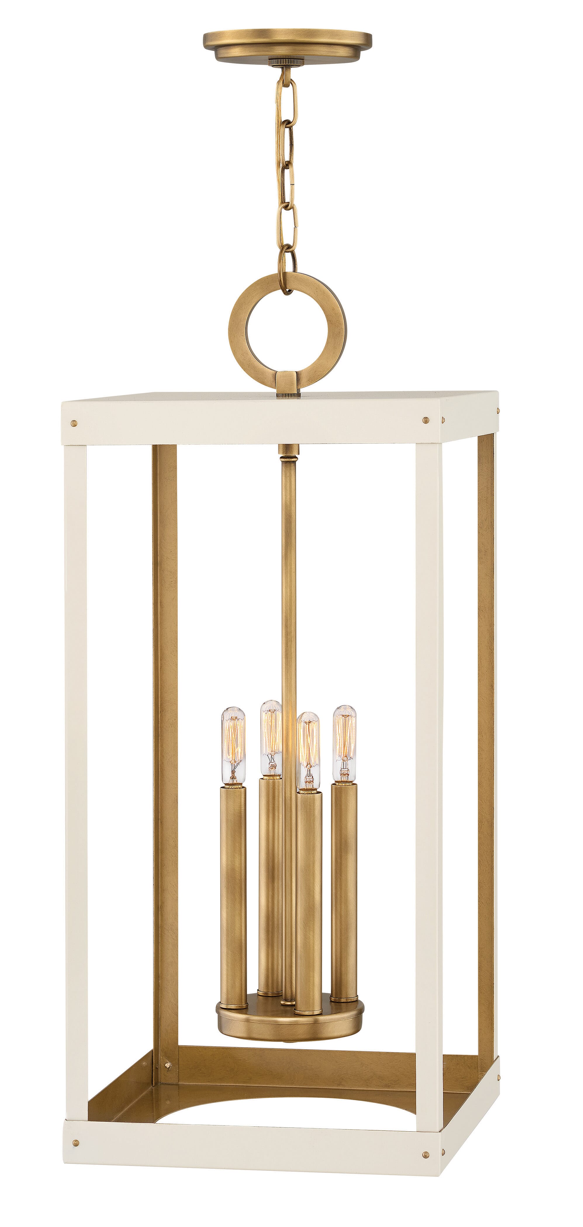 Hinkley Porter by Lisa McDennon 4-Light Pendant in Heritage Brass with Warm White