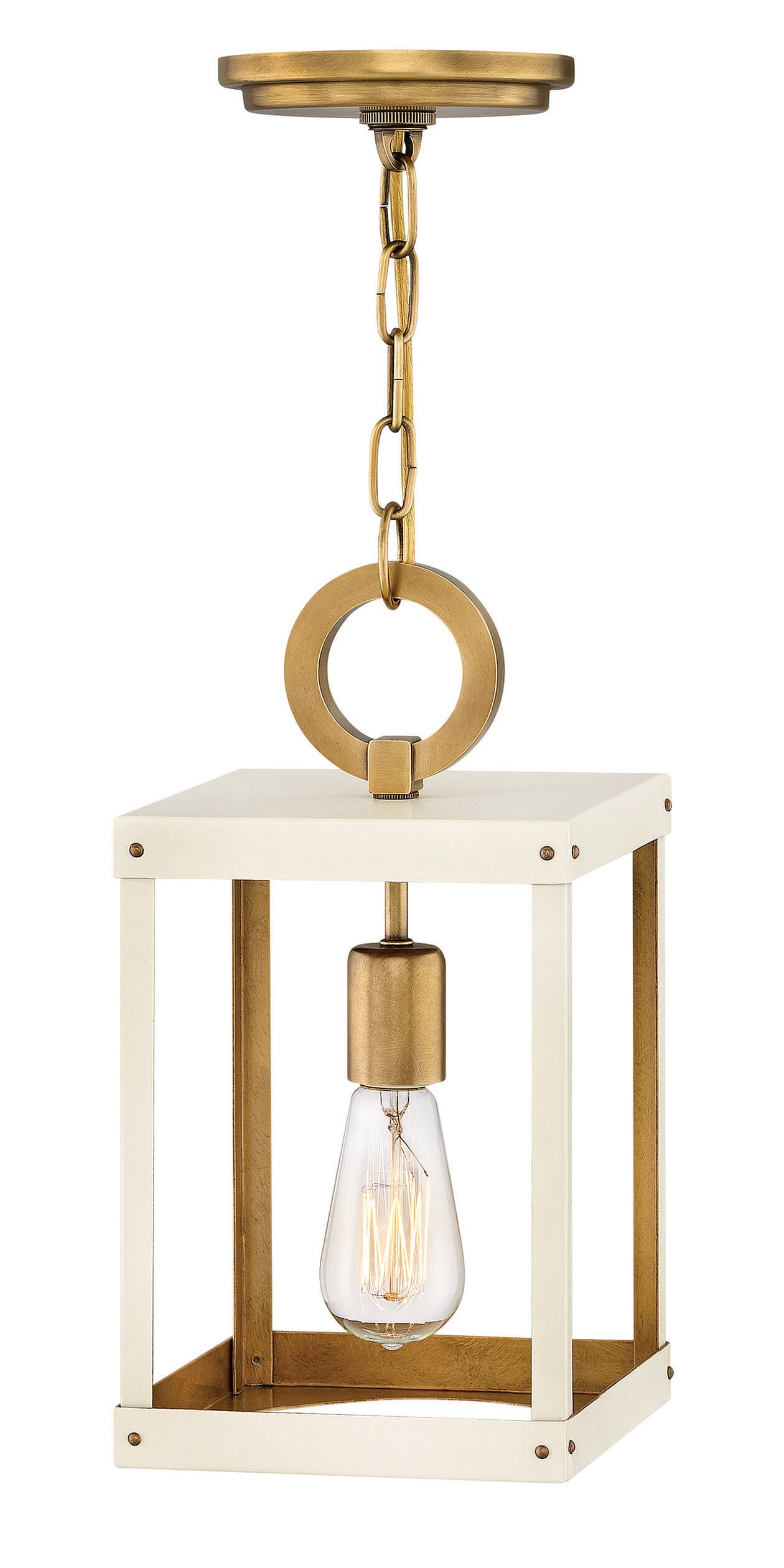 Hinkley Porter by Lisa McDennon 1-Light Pendant in Heritage Brass with Warm White