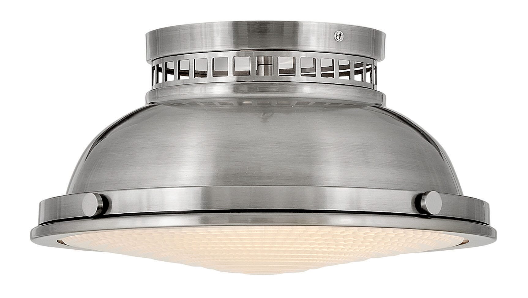 Hinkley Emery Flush Mount Ceiling Light in Polished Antique Nickel