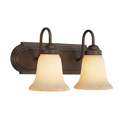 Millennium Lighting 4000 Series 2-Light Bathroom Vanity Light in Rubbed Bronze