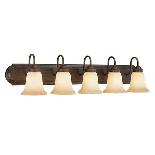 Millennium Lighting 4000 Series 5-Light Bathroom Vanity Light in Rubbed Bronze