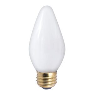 Bulbrite Incandescent F15 Medium 40W Dimmable Light Bulb in White - 25pack