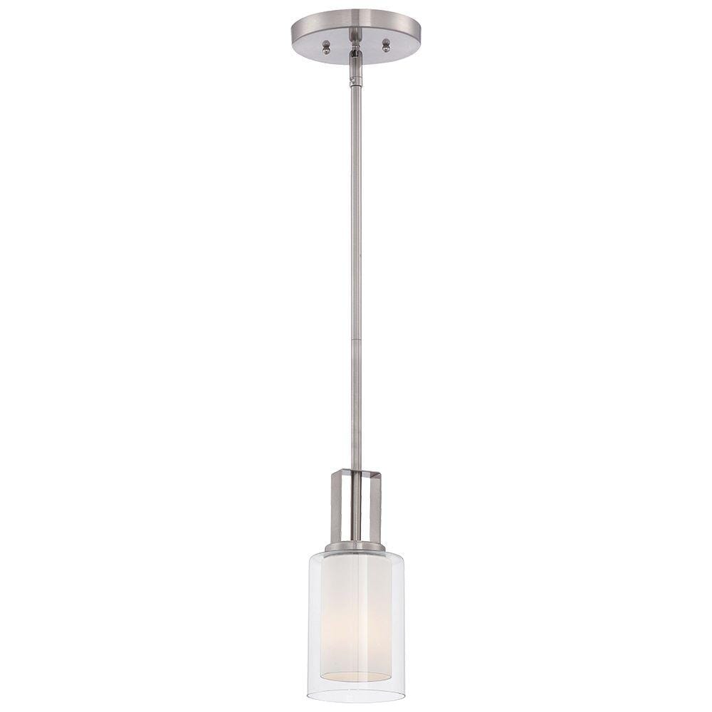 Minka Lavery Parsons Studio Pendant Light in Brushed Nickel