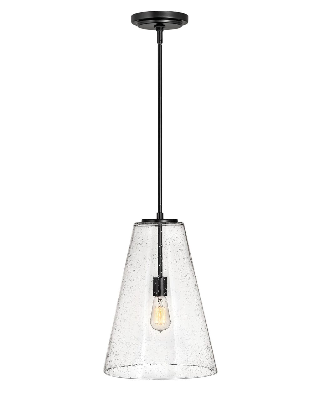 Hinkley Vance 19" Pendant Light in Satin Black