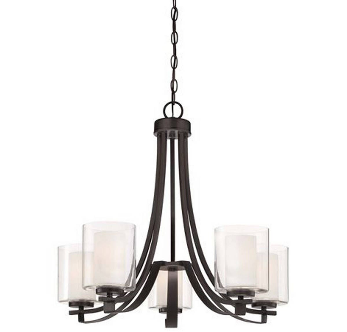 Minka Lavery Parsons Studio 5-Light Chandelier in Smoked Iron