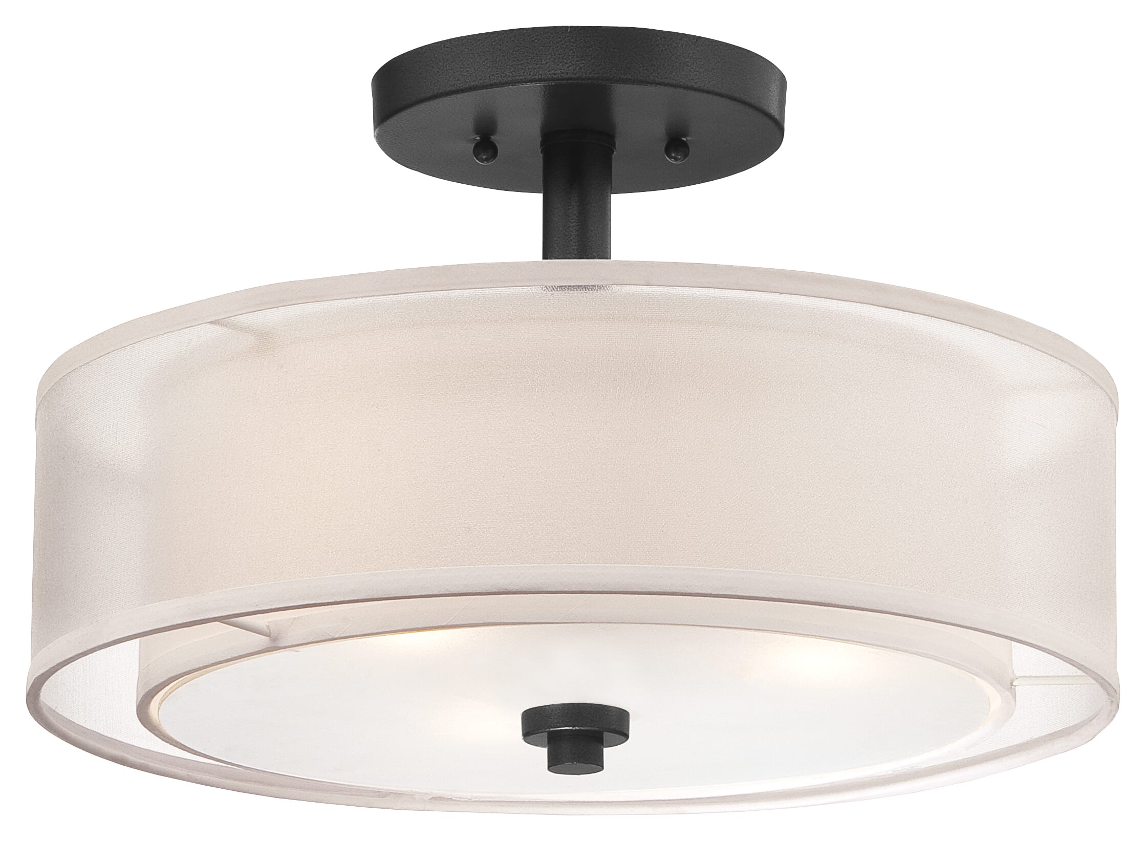 Minka Lavery Parsons Studio 3-Light Ceiling Light in Sand Coal