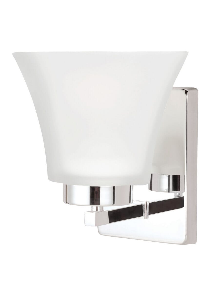 Sea Gull Bayfield 8" Wall Sconce in Chrome