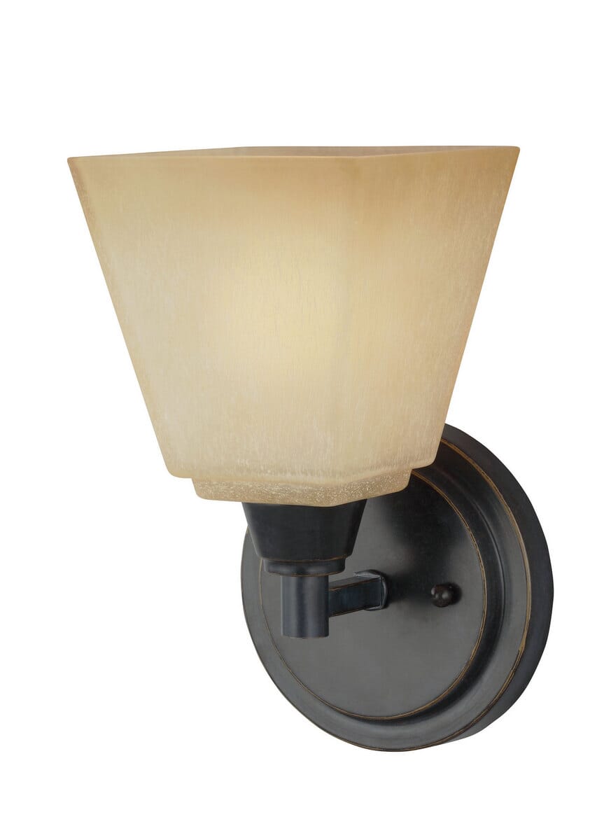 Sea Gull Parkfield 10" Wall Sconce in Flemish Bronze